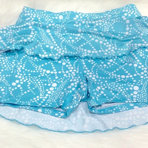 NWOT Gottex Lifestyle Jane Athletic Golf & Tennis Aqua Drops Skort - Picture 2 of 8